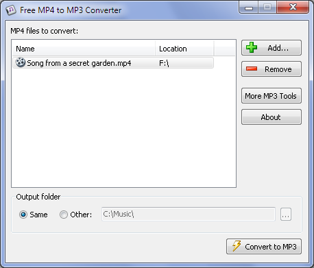 software convert mp4 to mp3