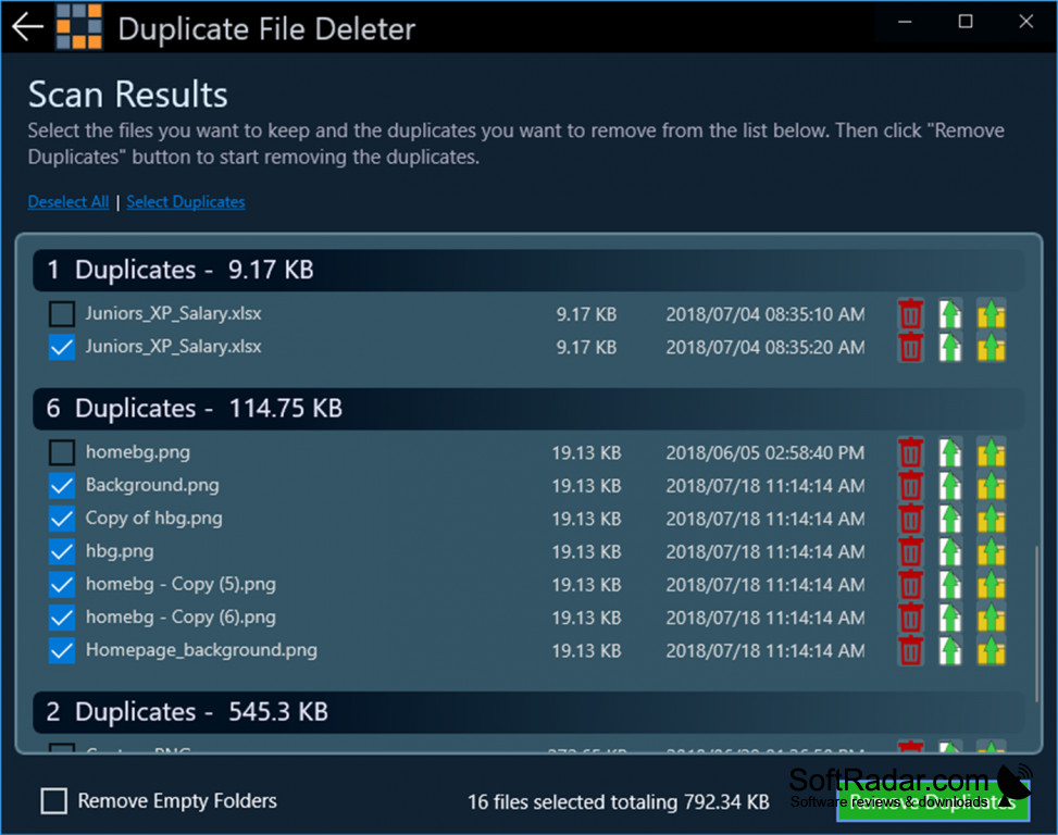 windows 10 delete duplicate files